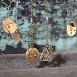 FREE PEOPLE “Honey” Seasonal Moon // June birthday month long charm necklace